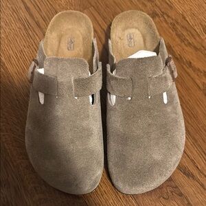 Birkenstock Boston Suede Clogs